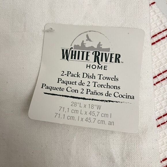 White River Home Happy Haulidays Camper Cotton Kitchen Towel Set X 2 - Picture 4 of 6